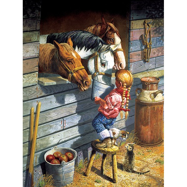 SunsOut (36048) - Don Crook: "Working Girl" - 500 pièces