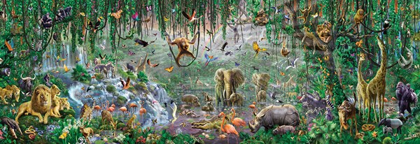 SunsOut (71610) - Adrian Chesterman: "African Mural" - 500 pièces