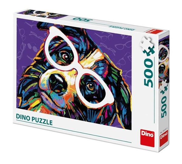 Dino (50235) - "Dog with Glasses" - 500 pièces