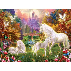 SunsOut (15960) - "Castle Unicorns" - 300 pièces