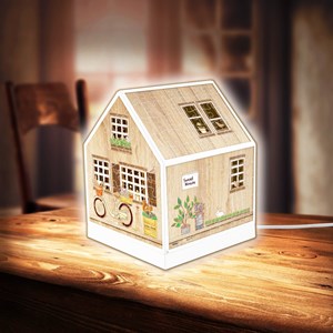 Pintoo (r1005) - "House Lantern, Little Wooden Cabin" - 208 pièces