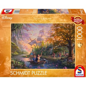 Schmidt Spiele (59688) - Thomas Kinkade: "Disney, Pocahontas" - 1000 pièces