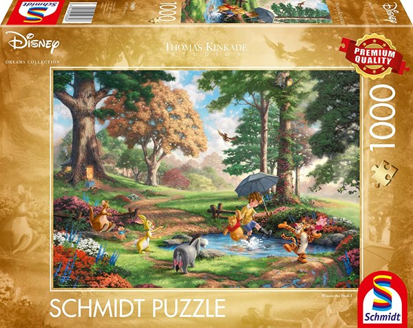 Schmidt Spiele (59689) - Thomas Kinkade: "Disney, Winnie The Pooh" - 1000 pièces