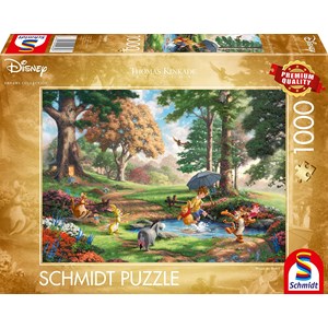 Schmidt Spiele (59689) - Thomas Kinkade: "Disney, Winnie The Pooh" - 1000 pièces
