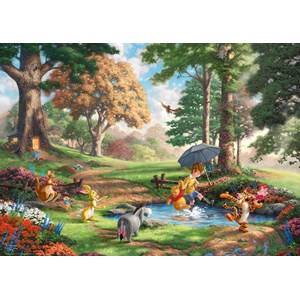 Schmidt Spiele (59689) - Thomas Kinkade: "Disney, Winnie The Pooh" - 1000 pièces