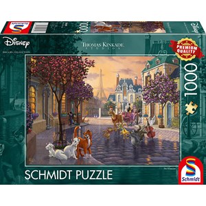 Schmidt Spiele (59690) - Thomas Kinkade: "Disney, The Aristocats" - 1000 pièces