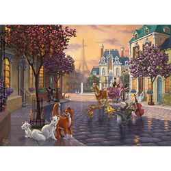 Schmidt Spiele (59690) - Thomas Kinkade: "Disney, The Aristocats" - 1000 pièces