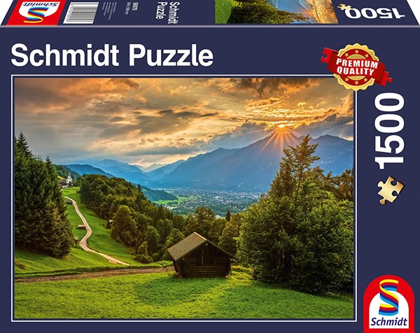 Schmidt Spiele (58970) - "Sunset on Wamberg" - 1500 pièces