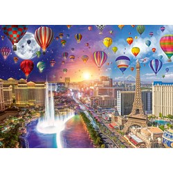 Schmidt Spiele (59907) - Lars Stewart: "Las Vegas, Night and Day" - 1000 pièces