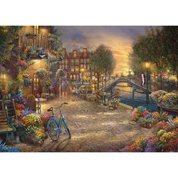 Schmidt Spiele (59917) - Thomas Kinkade: "Amsterdam" - 1000 pièces