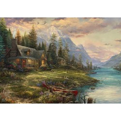 Schmidt Spiele (59918) - Thomas Kinkade: "Father's Day Outing" - 1000 pièces