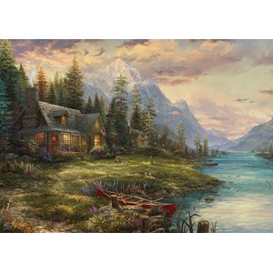 Schmidt Spiele (59918) - Thomas Kinkade: "Father's Day Outing" - 1000 pièces