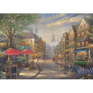 Schmidt Spiele (59675) - Thomas Kinkade: "Cafe in Munich" - 1000 pièces