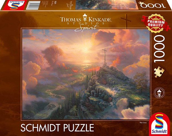Schmidt Spiele (59679) - Thomas Kinkade: "Spirit, The Cross" - 1000 pièces