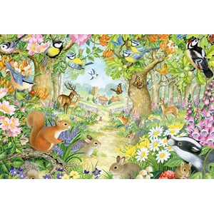 Schmidt Spiele (56370) - "Animals of the Forest" - 100 pièces