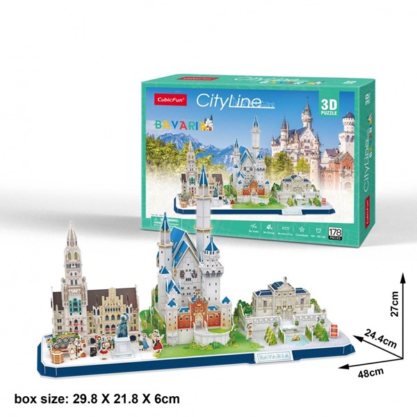 Cubic Fun (mc267h) - "Cityline, Bavaria" - 178 pièces