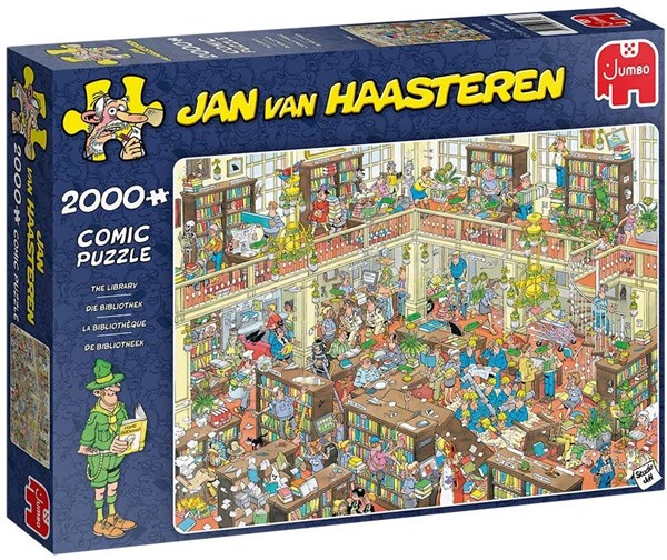 Jumbo (20030) - Jan van Haasteren: "The Library" - 2000 pièces