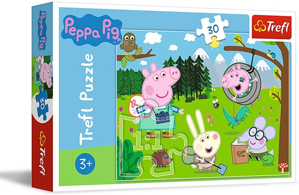 Trefl (18245) - "Peppa Pig, Forest Expedition" - 30 pièces
