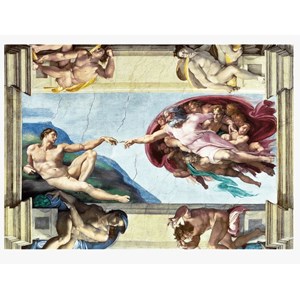 Trefl (10590) - Michelangelo: "The Creation of Adam" - 1000 pièces
