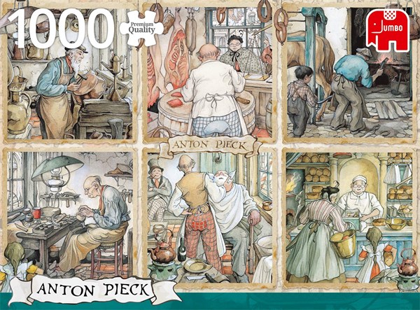 Jumbo (18817) - Anton Pieck: "Craftmanship" - 1000 pièces