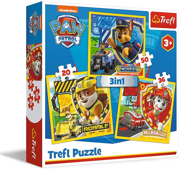 Trefl (34839) - "Paw Patrol" - 20 36 50 pièces