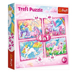 Trefl (34321) - "The Magical World of Unicorns" - 35 48 54 70 pièces