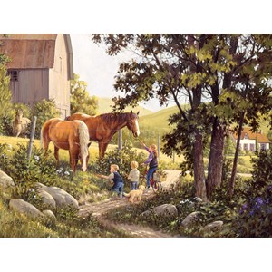 Cobble Hill (85038) - Douglas Laird: "Summer Horses" - 500 pièces