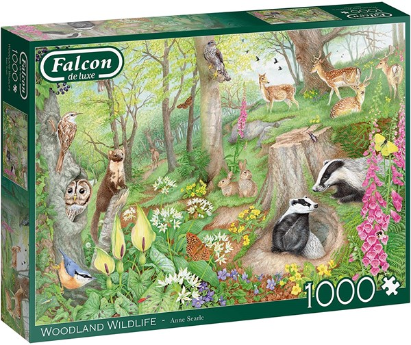Falcon (11322) - Anne Searle: "Woodland Wildlife" - 1000 pièces