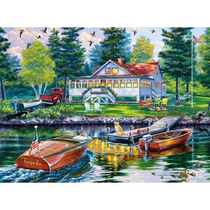 Buffalo Games (11243) - Darrell Bush: "Cottage Retreat" - 1000 pièces