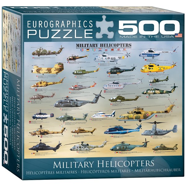 Eurographics (8500-0088) - "Hélicoptères Militaires" - 500 pièces