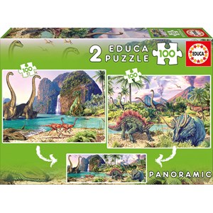 Educa (15620) - Steve Read: "Dino World" - 100 pièces