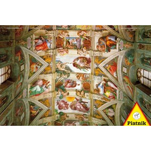 Piatnik (539343) - Michelangelo: "La Chapelle Sixtine" - 1000 pièces