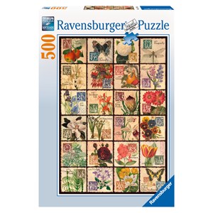Ravensburger (14126) - "Vintage Flora" - 500 pièces