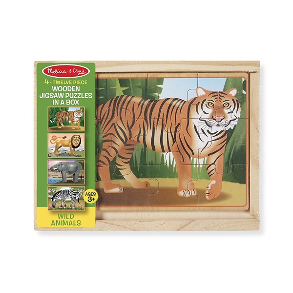 Melissa and Doug (3796) - "Wild Animals" - 12 pièces