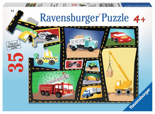 Ravensburger (08781) - Karen Rossi: "Tires & Engines" - 35 pièces