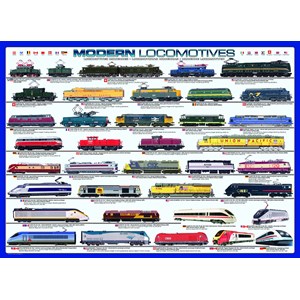 Eurographics (6000-0091) - "Locomotives" - 1000 pièces