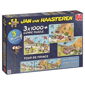 Jumbo (19019) - Jan van Haasteren: "Tour de France" - 1000 pièces