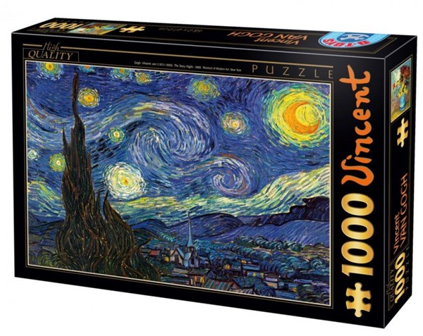 D-Toys (70197) - Vincent van Gogh: "La nuit étoilée" - 1000 pièces