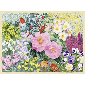 Ravensburger (14754) - "The Cottage Garden No 4, Winter" - 500 pièces