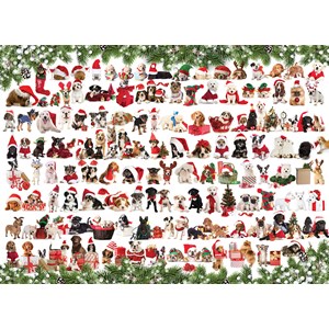 Eurographics (6000-0939) - "Chiens de Noël" - 1000 pièces