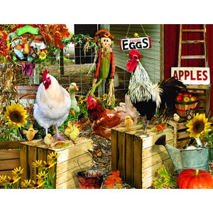 SunsOut (34896) - Lori Schory: "Chickens on the Farm" - 1000 pièces