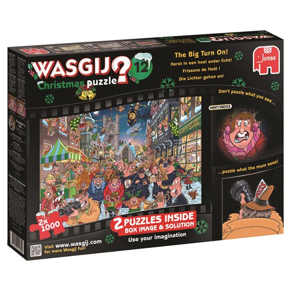 Jumbo (19130) - "Wasgij Christmas #12: The Big Turn On" - 1000 pièces