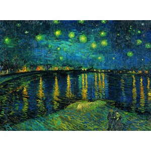Clementoni (39344) - Vincent van Gogh: "Nuit étoilée sur le Rhône" - 1000 pièces