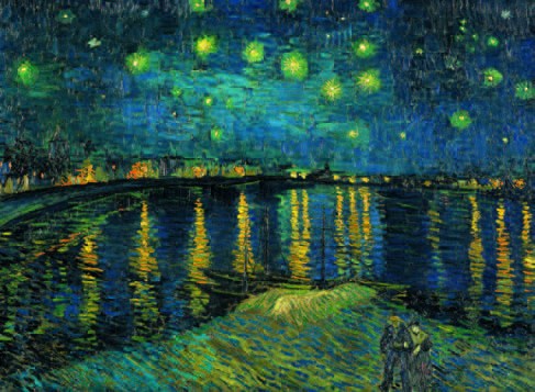 Clementoni (39344) - Vincent van Gogh: "Nuit étoilée sur le Rhône" - 1000 pièces