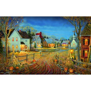SunsOut (29124) - Sam Timm: "A Country Town in Autumn" - 550 pièces