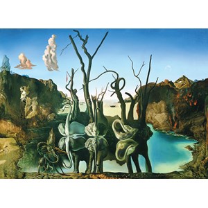 Eurographics (6000-0846) - Salvador Dali: "Cygnes réfléchis en Eléphants" - 1000 pièces
