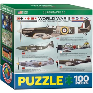 Eurographics (8104-0559) - "WWII Great Fighter Aircraft" - 100 pièces