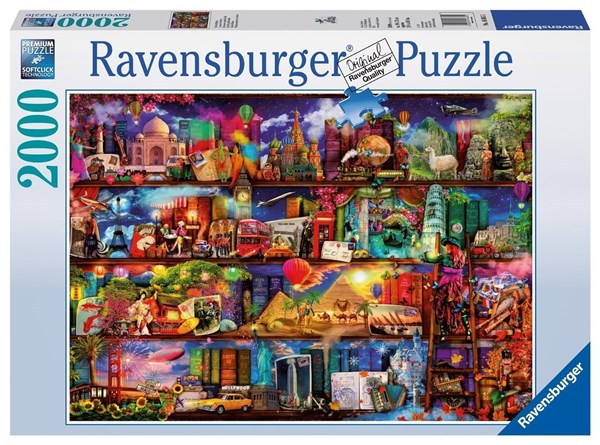 Ravensburger (16685) - Aimee Stewart: "Le Monde des Livres" - 2000 pièces