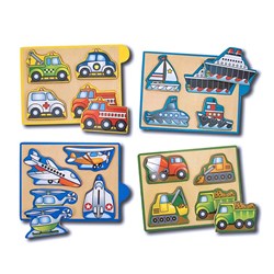 Melissa and Doug (4791) - "Vehicles" - 4 pièces