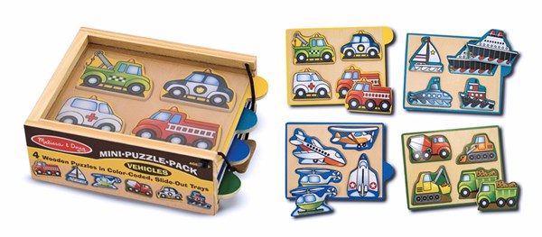 Melissa and Doug (4791) - "Vehicles" - 4 pièces